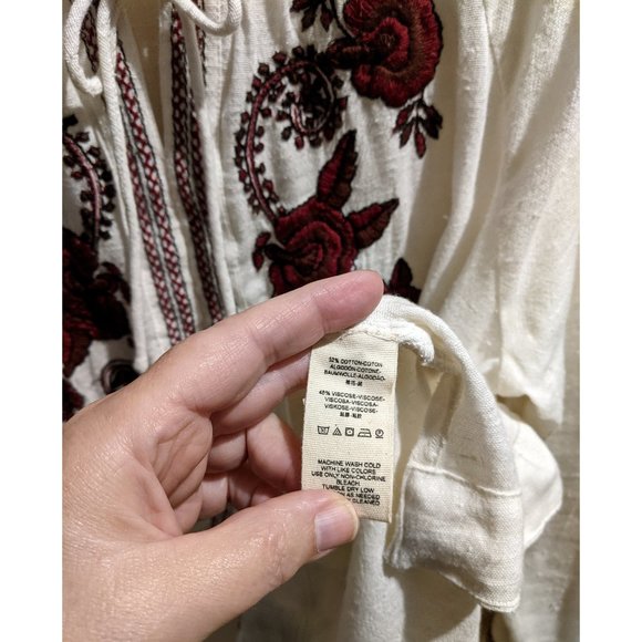 Free People Boho Embroidered Blouse - Picture 4 of 4